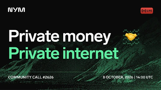 NYM · Private money, private internet
